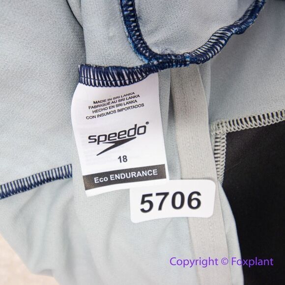 NEW Speedo Print High Neck One Piece Women's Recreational swimsuit, 18 - Picture 10 of 15